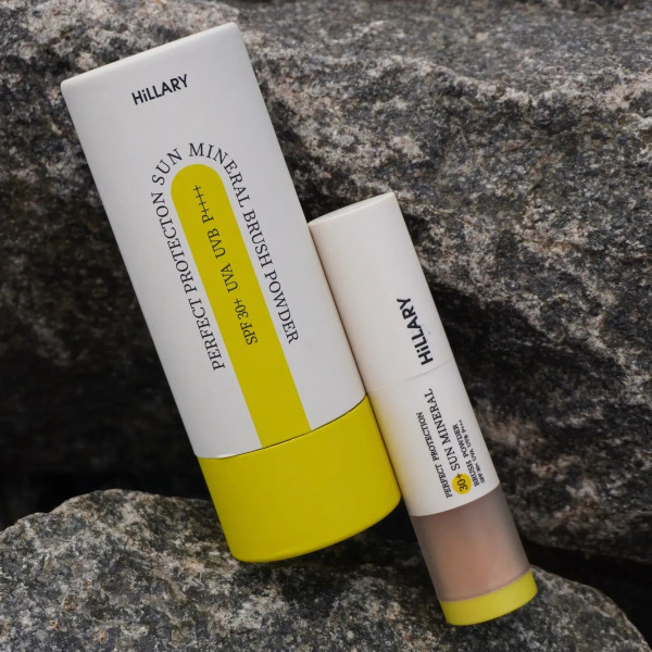 Солнцезащитная минеральная бежевая пудра с SPF 30 + Солнцезащитный крем для лица SPF 30+