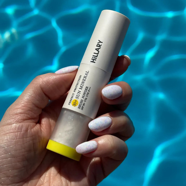 Солнцезащитная минеральная бежевая пудра с SPF 30 + Солнцезащитный крем для лица SPF 30+