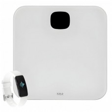Підлогові ваги Fitbit Aria Air + смарт годинник Inspire HR Square White N