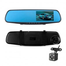 Автомобильный видеорегистратор зеркало BaсkView DVR L711 Full HD с фронтальной и камерой заднего вида + Карта памяти 32Гб