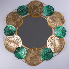 Зеркало настенное декоративное круглое TS Kitchen 66×64см золото (HP206)